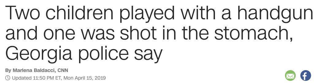 kids shot in stomach with found gun